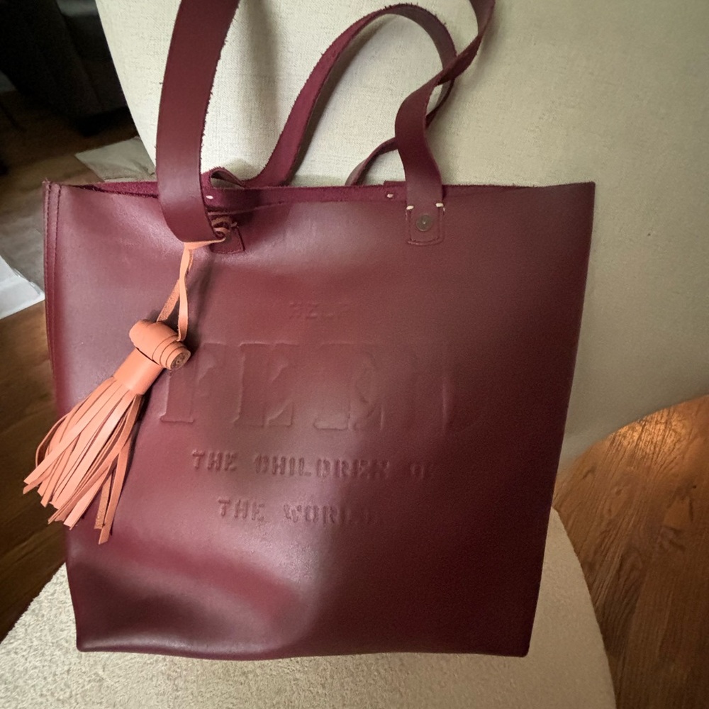 Large leather FEED brand , bag